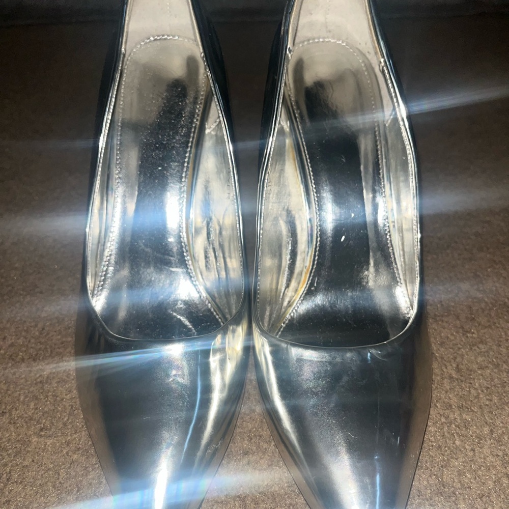 Classic Metallic Silver Women's Pumps